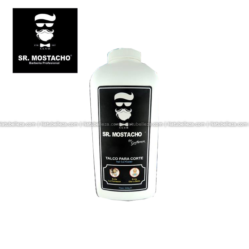 Talco Corporal Para Después de Corte SR. Mostacho