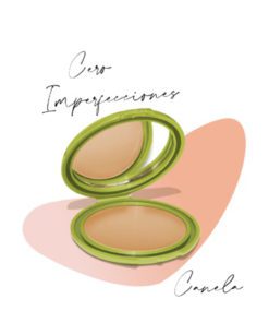 Polvo Compacto Control Imperfecciones Color Canela Kaloe