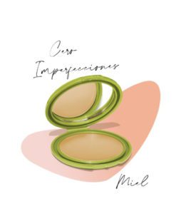 Polvo Compacto Control Imperfecciones Color Miel Kaloe